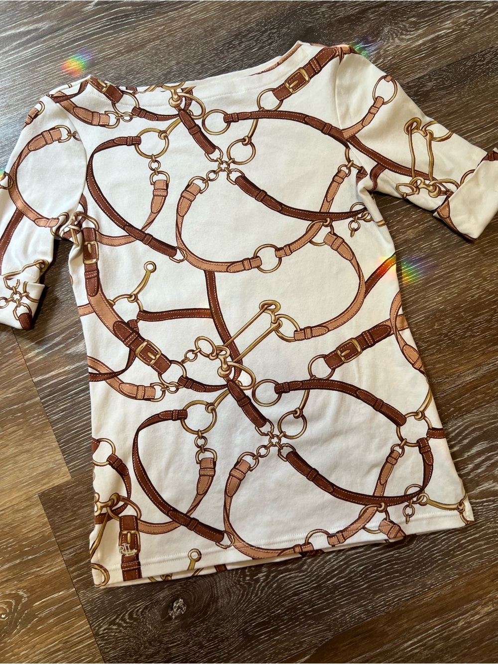 Lauren Ralph Lauren Belting Print Blouse